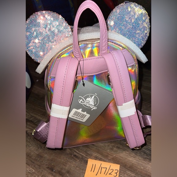 Loungefly Disney EARidescent mini backpack - Picture 2 of 5